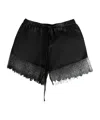 Ann Demeulemeester Vere Micro Boxer With Lace In Black