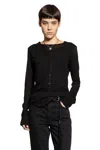 Ann Demeulemeester Vero Double Layer Serafino Top In Black