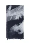 Ann Demeulemeester Vesta Printed Scarf In Blue