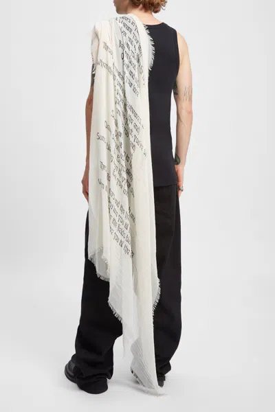 Ann Demeulemeester Vesta Squared Scarf In Multicolor