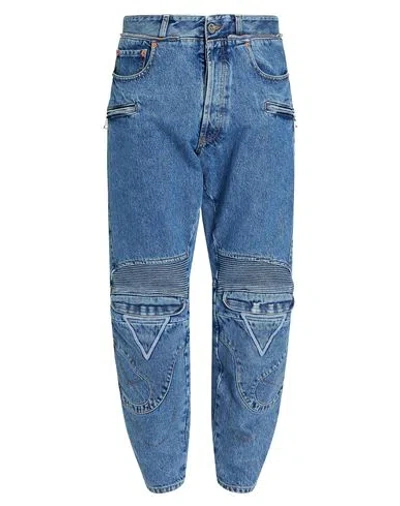 Ann Demeulemeester Man Denim Pants Blue Size Xs Cotton