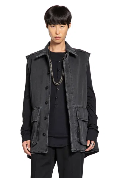 ANN DEMEULEMEESTER VILKEN SLEEVELESS CARGO OVERSHIRT