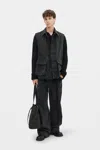 Ann Demeulemeester Vilken Sleeveless Cargo Overshirt In Black