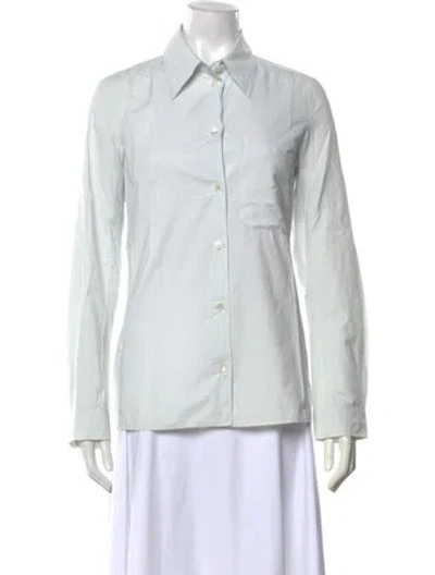 Pre-owned Ann Demeulemeester Vintage 1990's Button-up Top In Neutrals