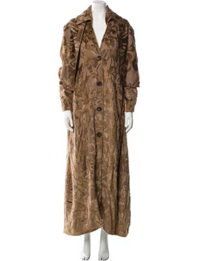Pre-owned Ann Demeulemeester Vintage 1994 Faux Fur Coat In Brown