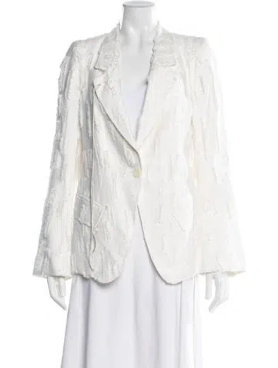 Pre-owned Ann Demeulemeester Vintage 2000's Blazer In White