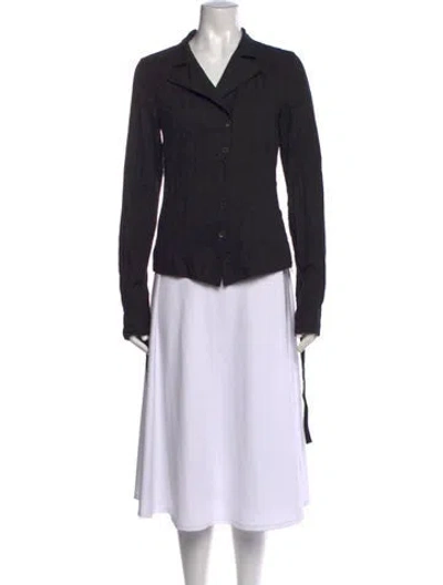 Pre-owned Ann Demeulemeester Vintage 2000's Button-up Top In Black