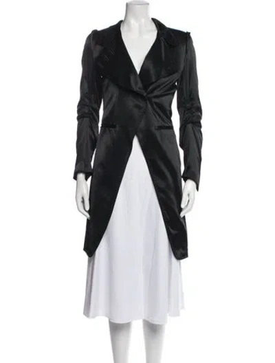 Pre-owned Ann Demeulemeester Vintage 2000's Coat In Black
