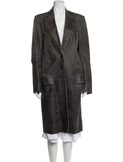 Pre-owned Ann Demeulemeester Vintage 2000 Coat In Brown