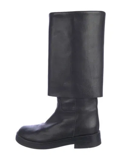 Pre-owned Ann Demeulemeester Vintage 2000 Riding Boots In Black