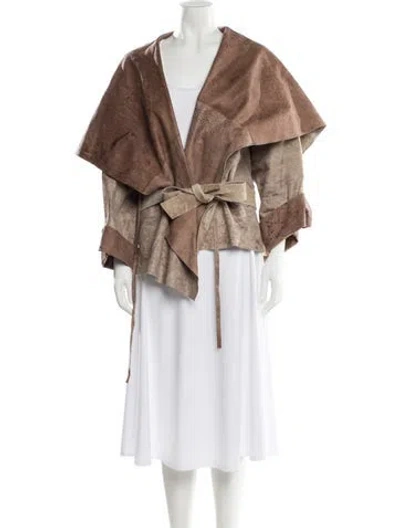 Pre-owned Ann Demeulemeester Vintage 2002 Jacket In Brown