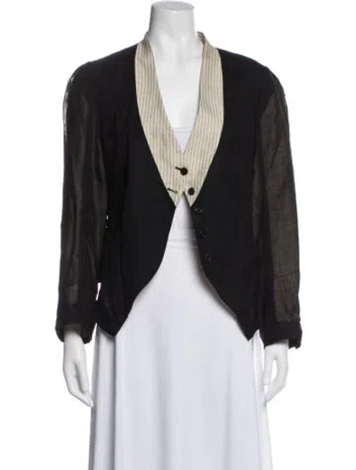 Pre-owned Ann Demeulemeester Vintage 2007 Blazer In Black