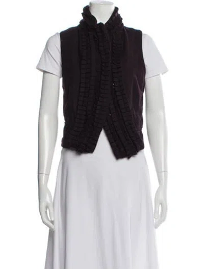 Pre-owned Ann Demeulemeester Vintage 2008 Vest In Burgundy