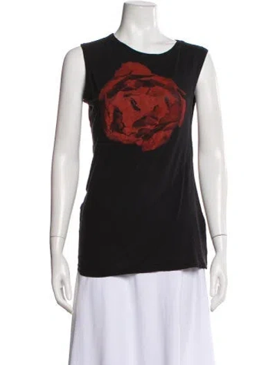 Pre-owned Ann Demeulemeester Vintage Graphic Print Top In Multi