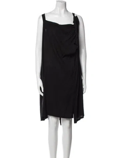 Pre-owned Ann Demeulemeester Vintage Knee-length Dress In Black
