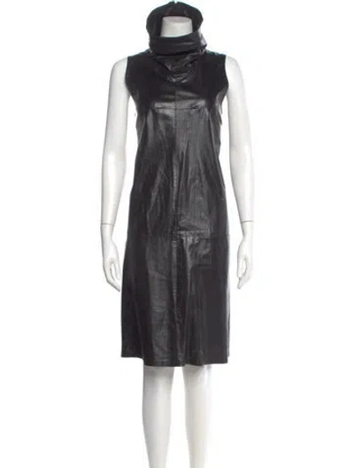 Pre-owned Ann Demeulemeester Vintage Knee-length Dress In Black