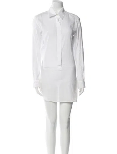 Pre-owned Ann Demeulemeester Vintage Knee-length Dress In White