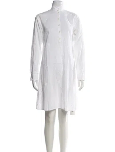 Pre-owned Ann Demeulemeester Vintage Knee-length Dress In White