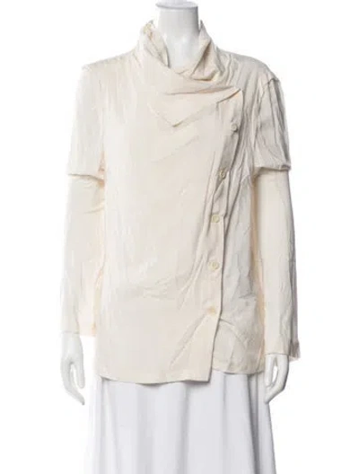 Pre-owned Ann Demeulemeester Vintage Late 2000's - Early 2010's Blouse In Neutrals