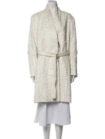Pre-owned Ann Demeulemeester Vintage Late 2000's - Early 2010's Coat In Neutrals
