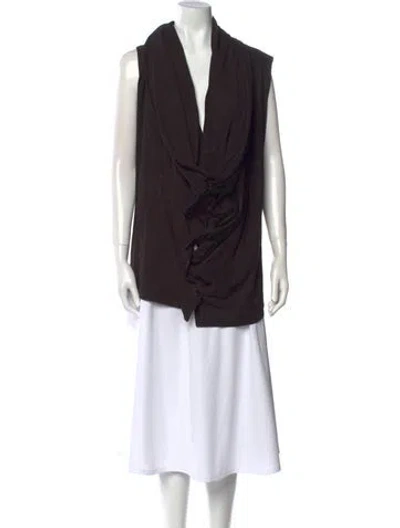 Pre-owned Ann Demeulemeester Vintage Late 2000's - Early 2010's Tunic In Brown
