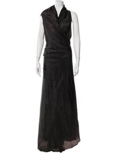 Pre-owned Ann Demeulemeester Vintage Long Dress In Black