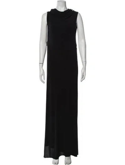 Pre-owned Ann Demeulemeester Vintage Long Dress In Black