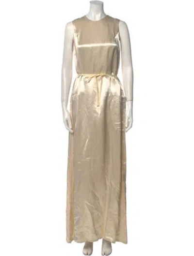 Pre-owned Ann Demeulemeester Vintage Long Dress In Neutral
