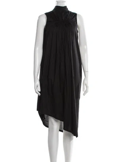 Pre-owned Ann Demeulemeester Vintage Midi Length Dress In Black