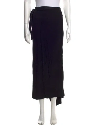 Pre-owned Ann Demeulemeester Vintage Midi Length Skirt In Black