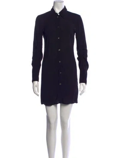 Pre-owned Ann Demeulemeester Vintage Mini Dress In Black