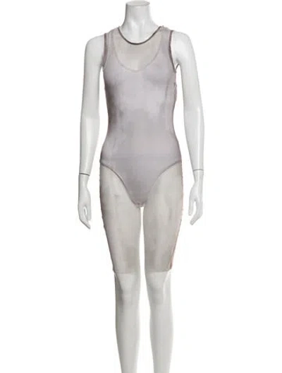Pre-owned Ann Demeulemeester Vintage Mini Dress In Grey