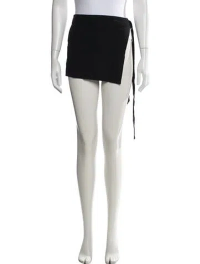 Pre-owned Ann Demeulemeester Vintage Mini Skirt In Black/neutrals