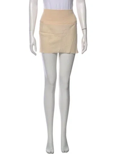 Pre-owned Ann Demeulemeester Vintage Mini Skirt In Neutral