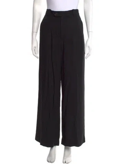 Pre-owned Ann Demeulemeester Vintage Wide Leg Pants In Black