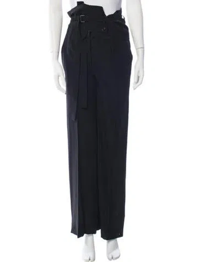 Pre-owned Ann Demeulemeester Vintage Wide Leg Pants In Black