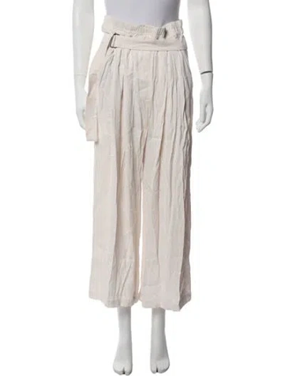 Pre-owned Ann Demeulemeester Vintage Wide Leg Pants In Neutrals