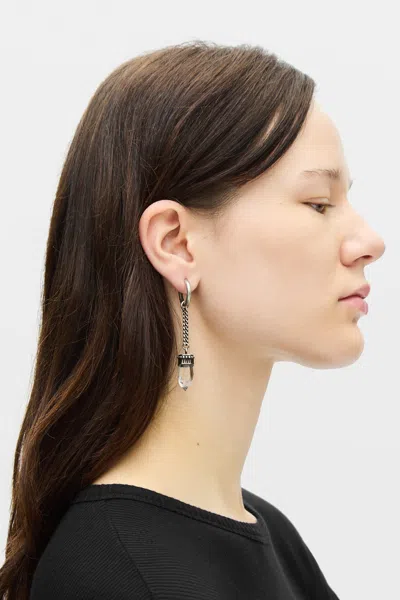 Ann Demeulemeester Vira Earrings With Quartz In Multicolor