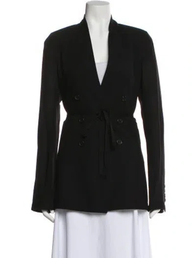 Pre-owned Ann Demeulemeester Virgin Wool Blazer In Black