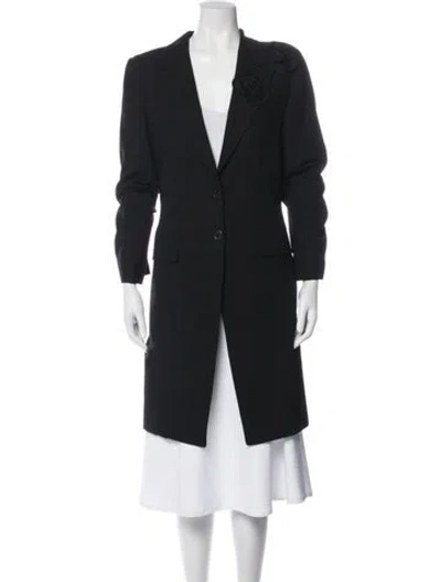 Pre-owned Ann Demeulemeester Virgin Wool Blazer In Black