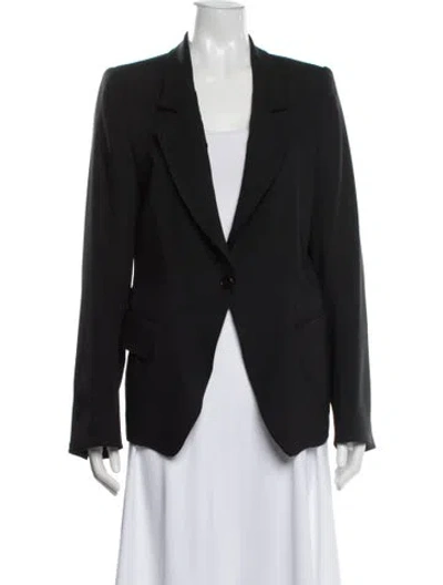Pre-owned Ann Demeulemeester Virgin Wool Blazer In Black