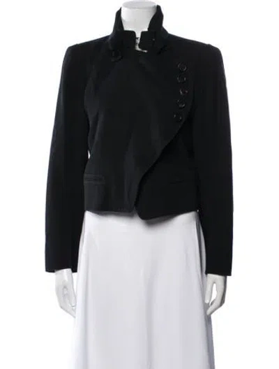 Pre-owned Ann Demeulemeester Virgin Wool Blazer In Black
