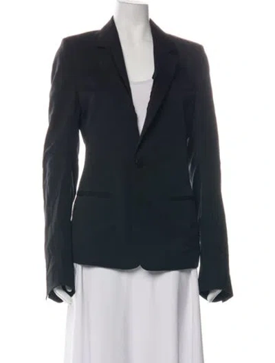 Pre-owned Ann Demeulemeester Virgin Wool Blazer In Black