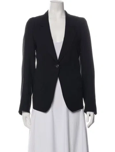 Pre-owned Ann Demeulemeester Virgin Wool Blazer In Black