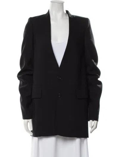 Pre-owned Ann Demeulemeester Virgin Wool Coat In Black