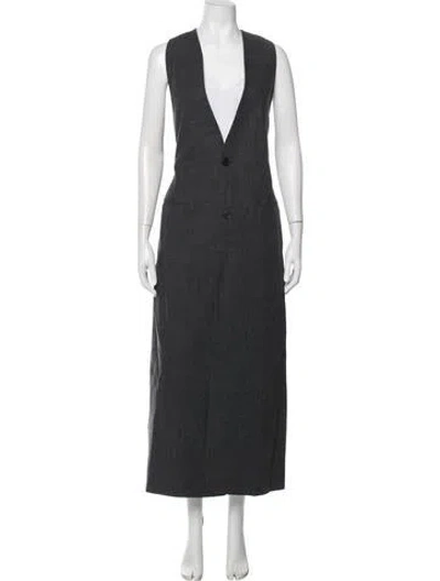 Pre-owned Ann Demeulemeester Virgin Wool Coat W/ Tags In Grey