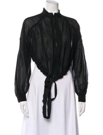 Pre-owned Ann Demeulemeester Virgin Wool Evening Jacket In Black