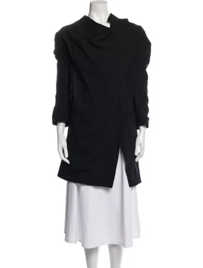 Pre-owned Ann Demeulemeester Virgin Wool Jacket In Black