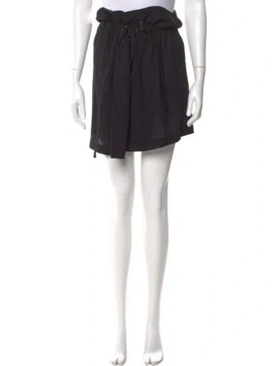 Pre-owned Ann Demeulemeester Virgin Wool Knee-length Skirt W/ Tags In Black