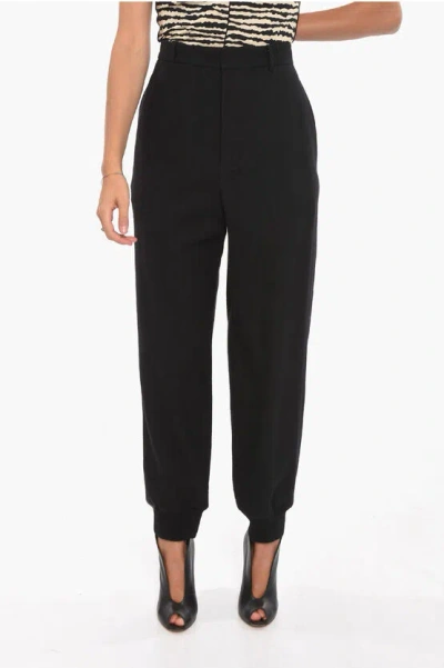 Ann Demeulemeester Virgin-wool Magda Tailored Joggers In Black
